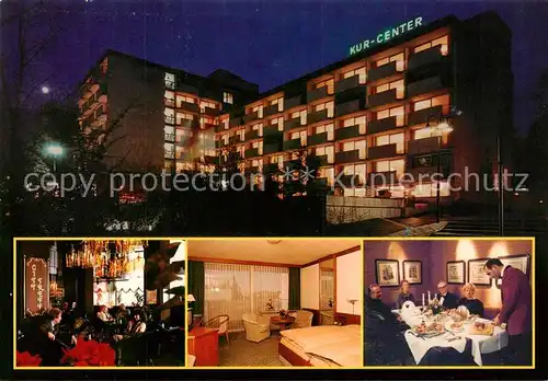 AK / Ansichtskarte Bad_Kissingen Hotel Kur Center Gastraeume Zimmer Bad_Kissingen