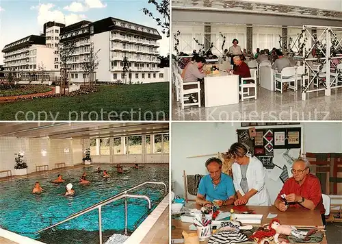 AK / Ansichtskarte Flechtingen Median Reha Klinik Speisesaal Hallenbad Aufenthaltsraum Flechtingen