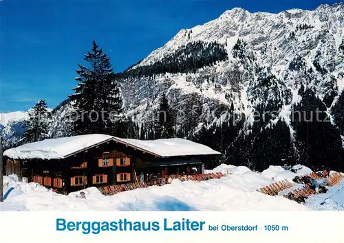 AK / Ansichtskarte Oberstdorf Berggasthaus Laiter Oberstdorf