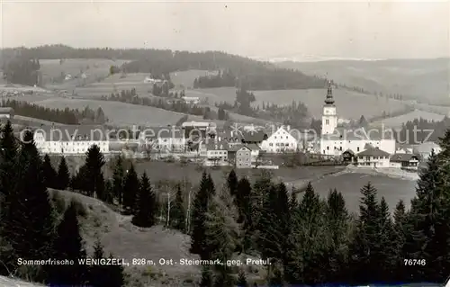 AK / Ansichtskarte Wenigzell Panorama Ansicht mit Kirche Sommerfrische Wenigzell
