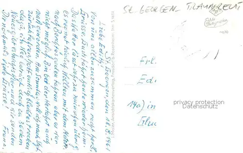 AK / Ansichtskarte St_Georgen_Traunreut Ortsansicht mit Kirche 