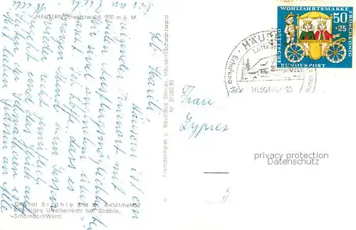 AK / Ansichtskarte Haeusern_Schwarzwald Fliegeraufnahme Haeusern Schwarzwald