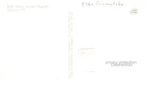 AK / Ansichtskarte Vorra_Pegnitz Panorama Fraenkische Alb Belegmuster Stempel Vorra Pegnitz