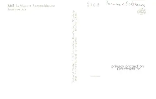 AK / Ansichtskarte Pommelsbrunn Panorama Fraenkische Alb Pommelsbrunn