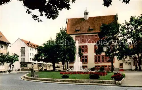 AK / Ansichtskarte Schwabach Schillerplatz Springbrunnen Schwabach