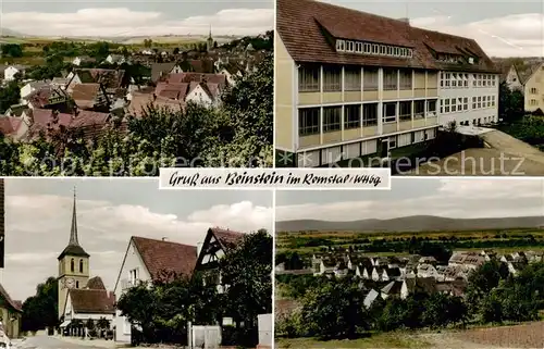 AK / Ansichtskarte Beinstein Panorama Motiv mit Kirche Schule Beinstein