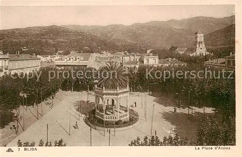 AK / Ansichtskarte  Blida_Algerie La Place d'Armes 