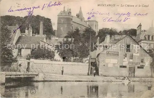 AK / Ansichtskarte  Montargis_45 Le Chateau et le Canal 