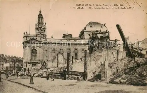 AK / Ansichtskarte  Lille_59 Rue Faidherbe vers la Cathedrale 