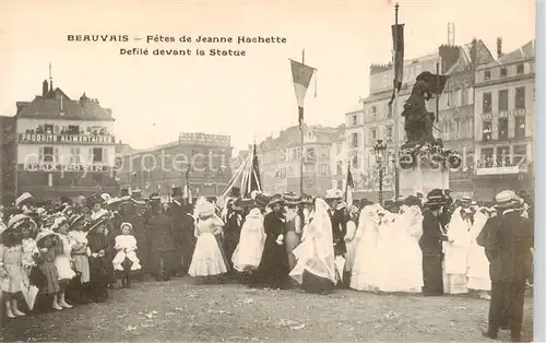 AK / Ansichtskarte  Beauvais__60_Oise Fetes de Jeanne Hachette Defile devant la Statue 