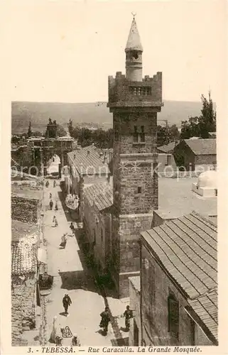 AK / Ansichtskarte  Tebessa_Algerie Rue Caracalla La Grande Mosquee 