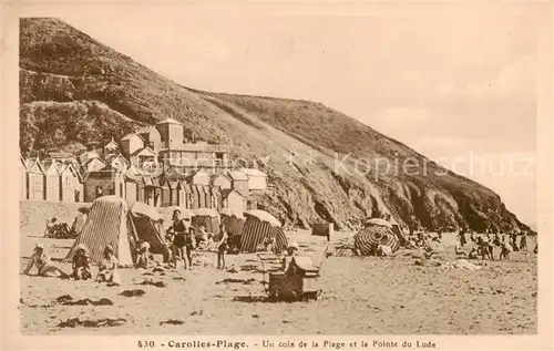 AK / Ansichtskarte  Carolles-Plage_50_Manche Un coin de la Plage et la Pointe du Lude 