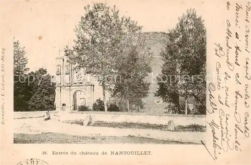 AK / Ansichtskarte  Nantouillet_77_Seine-et-Marne Entree du Chateau de Nantouillet 
