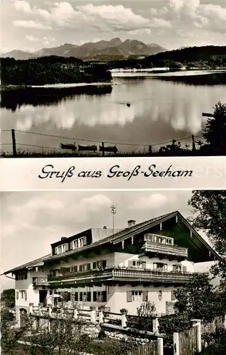 AK / Ansichtskarte 73830202 Gross-Seeham_Grossseeham Fremdenheim Rieder am Seehamer See 