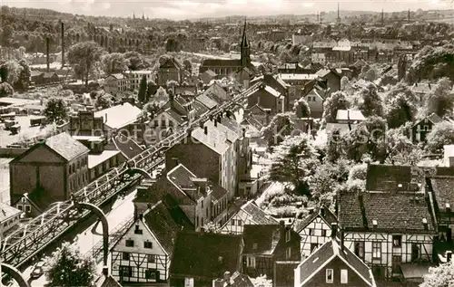 AK / Ansichtskarte  Sonnborn_Elberfeld Panorama mit Schwebebahn Sonnborn Elberfeld