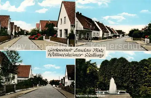 AK / Ansichtskarte  Landau__Pfalz Ebernburgstrasse Motiv im Goethe Park 