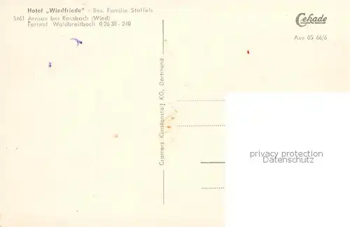 AK / Ansichtskarte  Arnsau Hotel Waldfriede Gaststube Panorama Arnsau