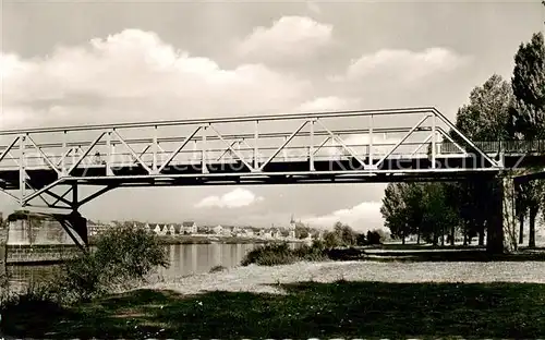 AK / Ansichtskarte  Ruesselsheim_Main Opelbruecke mit Blick nach Floersheim Ruesselsheim Main