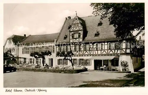 AK / Ansichtskarte  Oestrich-Winkel Hotel Schwan Oestrich-Winkel