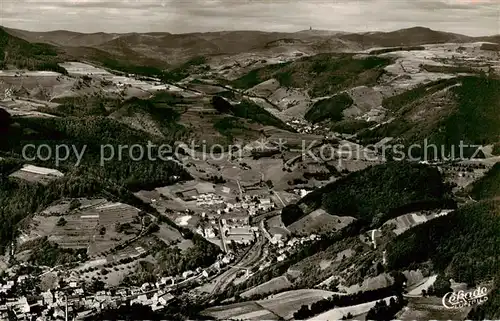 AK / Ansichtskarte  Zell_Wiesental OT Groenland mit Blick ins Wiesental und auf den Feldberg  Zell Wiesental