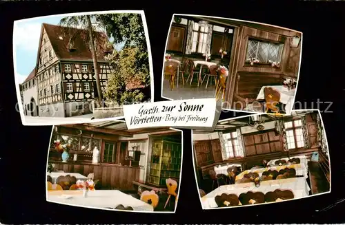 AK / Ansichtskarte 73830350 Voerstetten Gasthaus zur Sonne Gastraeume Voerstetten