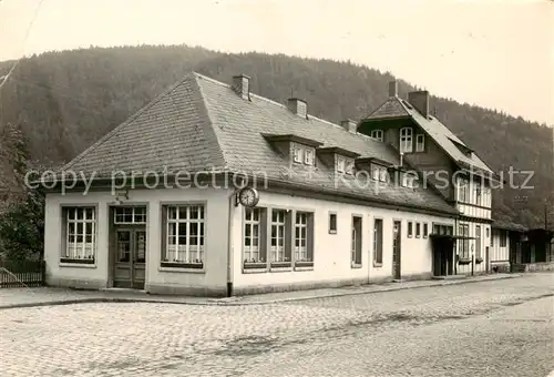 AK / Ansichtskarte  Sitzendorf_Thueringen Bahnhofswirtschaft Sitzendorf Thueringen