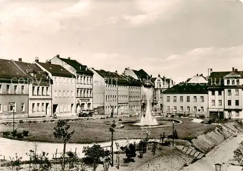 AK / Ansichtskarte  Reichenbach__Vogtland Bahnhofstrasse und Park des Friedens 