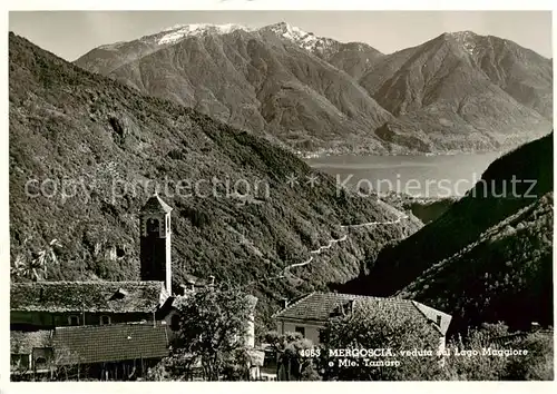 AK / Ansichtskarte  Mergoscia_TI Veduat sul Lago Maggiore e Monte Tamaro 