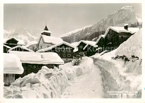 AK / Ansichtskarte  Tschiertschen_GR Winteridyll 