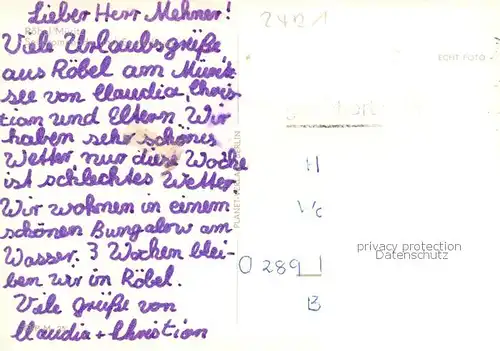 AK / Ansichtskarte 73830422 Roebel_Mueritz Seepromenade und Seglerheim Roebel Mueritz