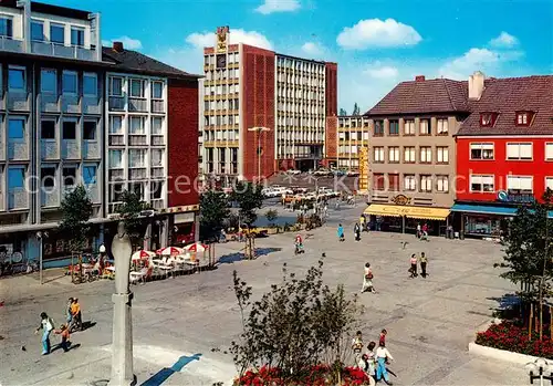 AK / Ansichtskarte 73830466 Dueren_Rheinland Marktplatz mit Mariensaeule und Blick zum Rathaus Dueren_Rheinland