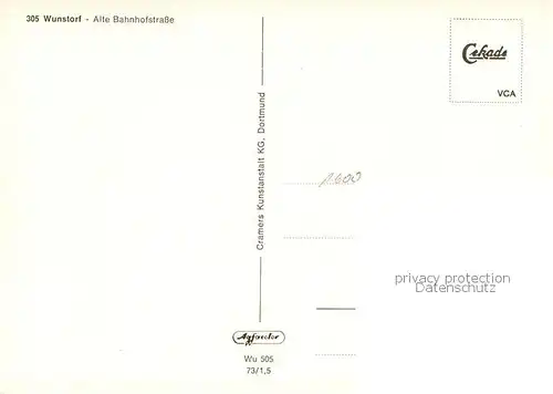 AK / Ansichtskarte  Wunstorf Alte Bahnhofstrasse Wunstorf