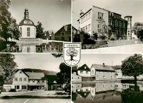 AK / Ansichtskarte  Loessau Teilansichten Werner Seelenbinder Oberschule Loessau