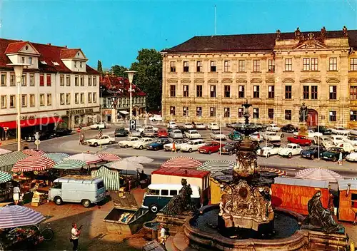 AK / Ansichtskarte  Erlangen Marktplatz und Schloss Erlangen