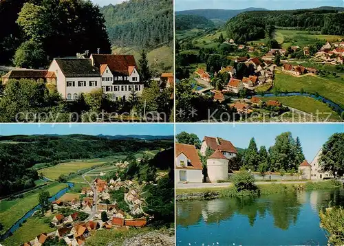 AK / Ansichtskarte  Artelshofen_Vorra MAN Erholungsheim Panorama Ober Artelshofen Pegnitzpartie mit Schloss 