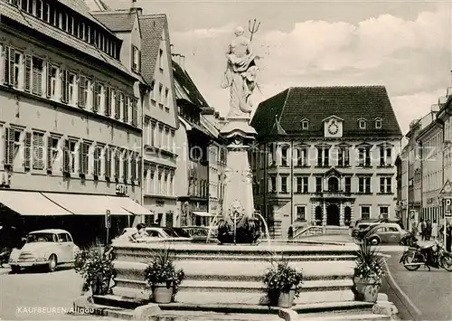 AK / Ansichtskarte  Kaufbeuren Rathaus mit Brunnen Kaufbeuren