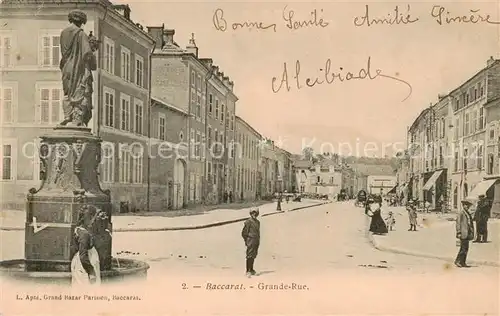 AK / Ansichtskarte Baccarat_54 Grand Rue 