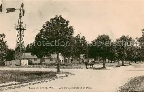 AK / Ansichtskarte Chalons_51 sur Marne Camp de Chalons Les Baraquements et le Phare 