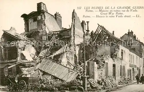 AK / Ansichtskarte Reims_51 Maisons en ruines rue de Vesle 