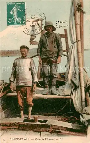 AK / Ansichtskarte Berck Plage_62 Types de Pecheurs 