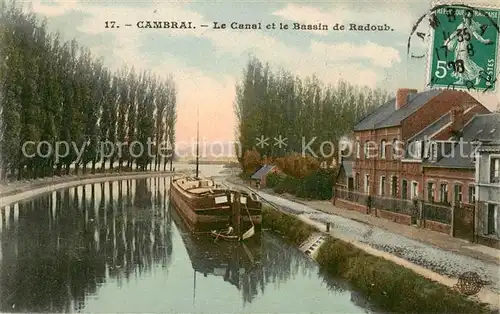 AK / Ansichtskarte Cambrai_59_Nord Le Canal et le Bassin de Radoub 