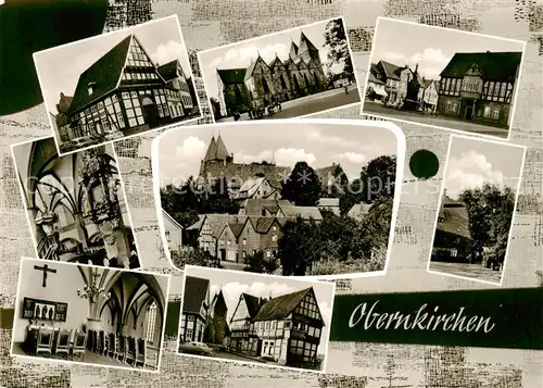 AK / Ansichtskarte Obernkirchen Kirchen Inneres Schloss Teilansichten Obernkirchen