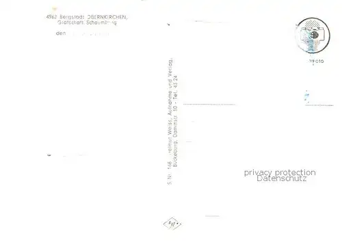 AK / Ansichtskarte Obernkirchen Kirchen Inneres Schloss Teilansichten Obernkirchen