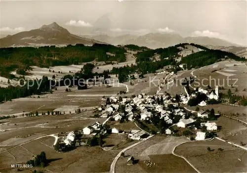 AK / Ansichtskarte Mittelberg_Oy Fliegeraufnahme mit Gruenten Mittelberg Oy