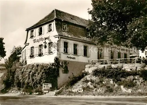 AK / Ansichtskarte Rothenburg__Tauber Rasthaus Reichsapfel Terrasse 