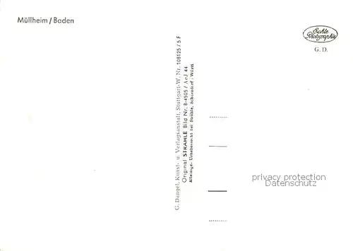 AK / Ansichtskarte Muellheim_Baden Fliegeraufnahme Muellheim_Baden