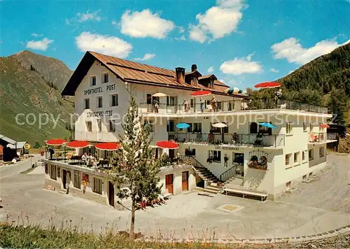 AK / Ansichtskarte Samnaun_Dorf_GR Posthotel Stammerspitze 