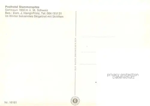 AK / Ansichtskarte Samnaun_Dorf_GR Posthotel Stammerspitze 