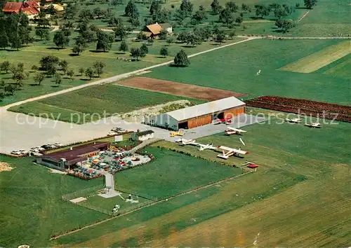 AK / Ansichtskarte Sitterdorf Flugplatz mit Flugplatzrestaurant Centro Fliegeraufnahme Sitterdorf