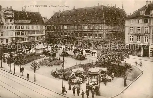 AK / Ansichtskarte  Strasbourg_67_Alsace Place Gutenberg 